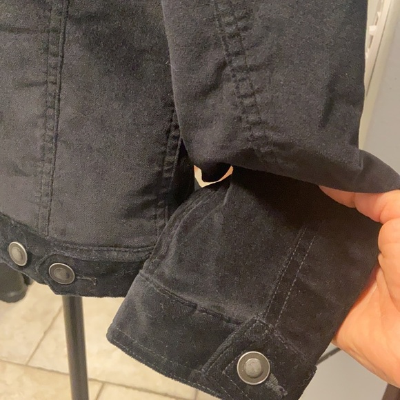 Eddie Bauer Black Velveteen Warm Jacket - Picture 4 of 8